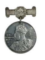 British King Edward the 7th London County Council Punctual Attendance 1903 Named Medal Full Size British King Edward the 7th London County Council Punctual Attendance 1903 Named Medal Full Size
