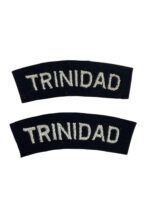 WW2 British RAF Trinidad Nationality Shoulder Titles Insignia Pair
