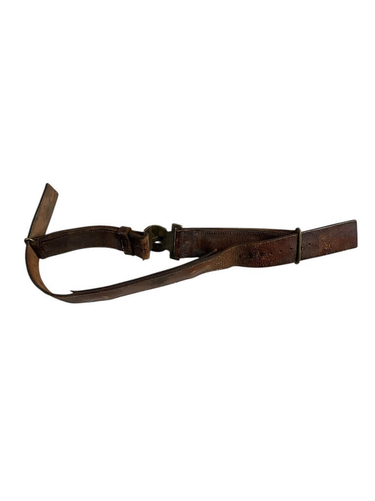 British Army Brown Leather Belt With Buckle British Army Brown Leather Belt With Buckle