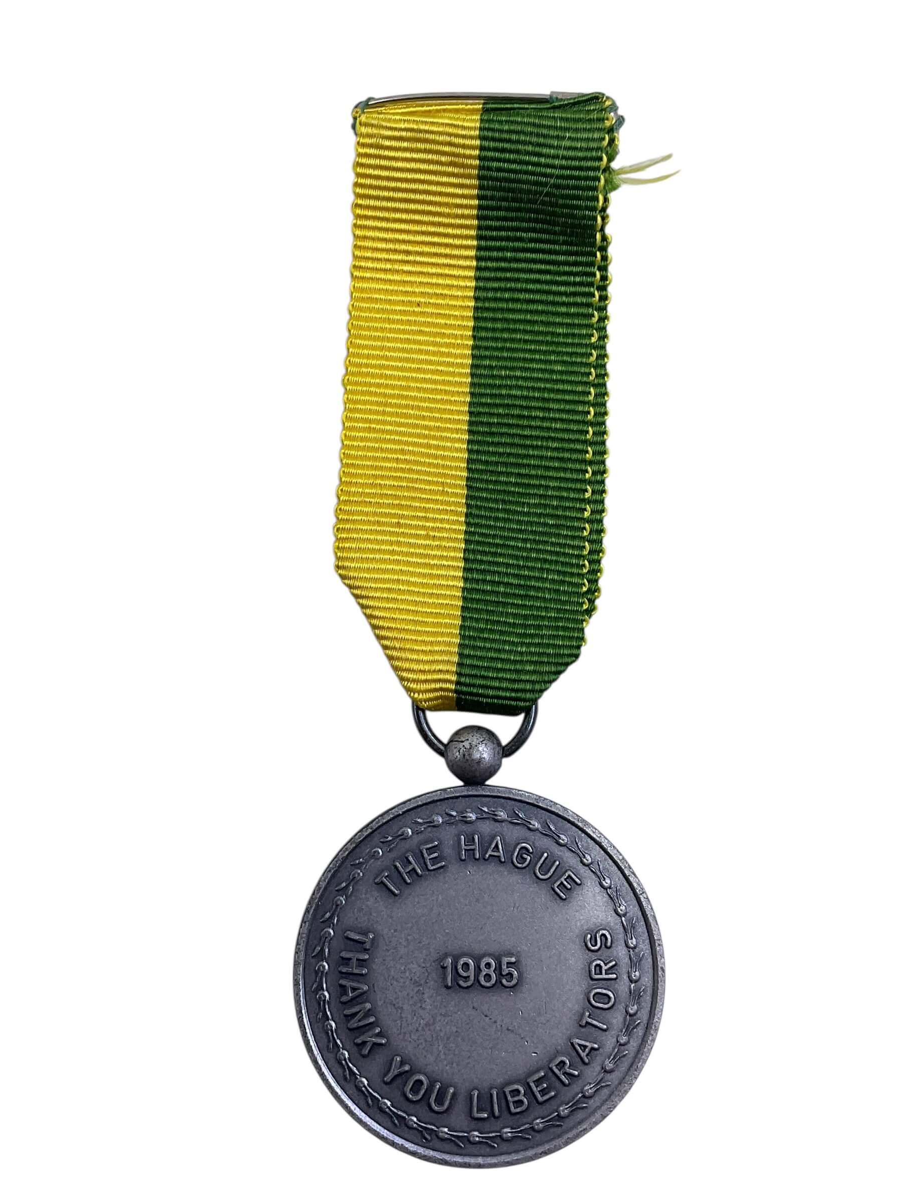 Dutch Netherlands Liberation Medal of the Hague 1985 Full Size Dutch Netherlands Liberation Medal of the Hague 1985 Full Size