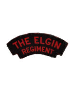 WW2 Canadian The Elgin Regiment Canvas Shoulder Title Insignia Single
