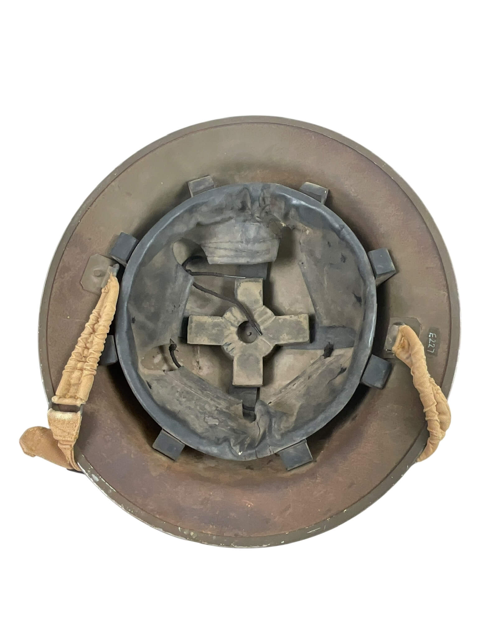 WW2 Canadian Police Helmet Size 7 1/8 Dated 1942 Maker CLC WW2 Canadian Police Helmet Size 7 1/8 Dated 1942 Maker CLC