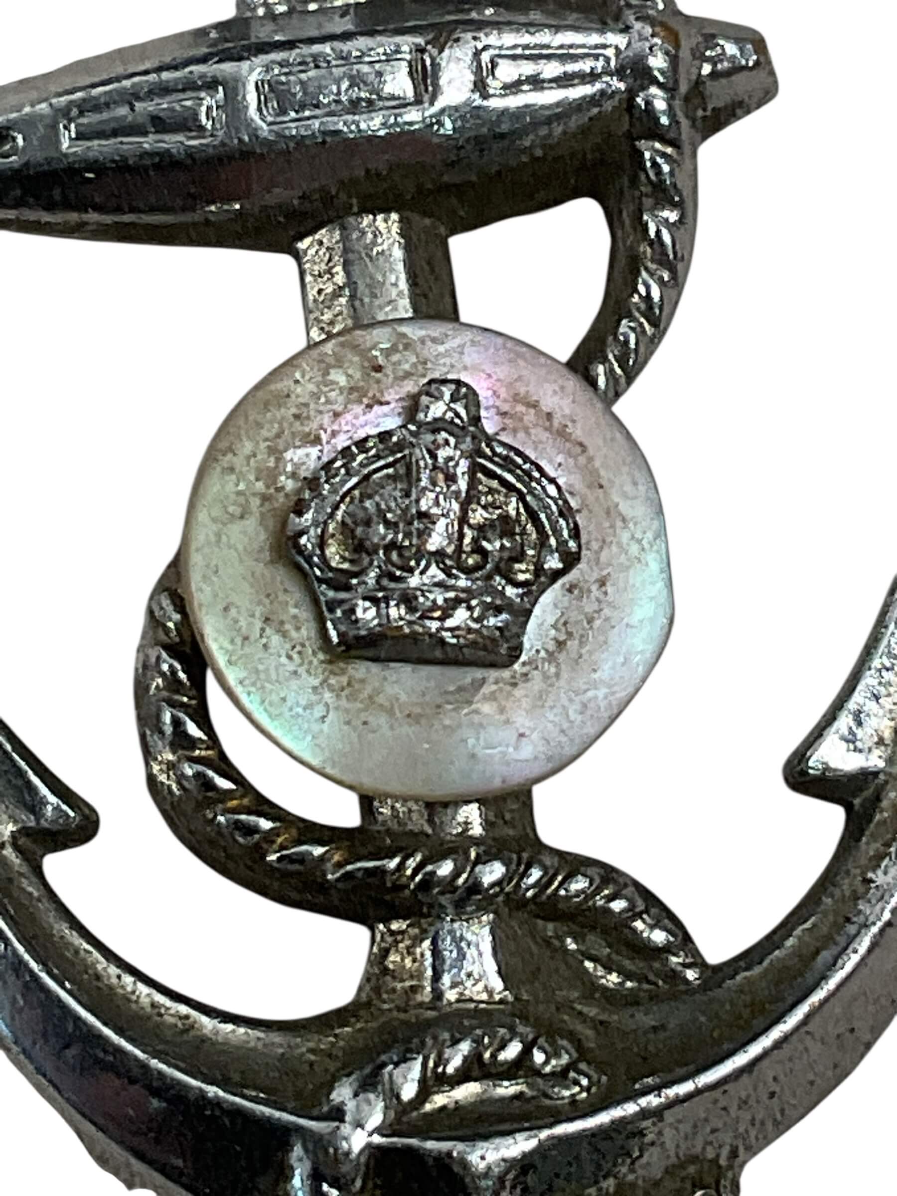 WW2 British RN Navy Sweetheart Badge Mother of Pearl WW2 British RN Navy Sweetheart Badge Mother of Pearl