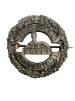 British Queen's Own Cameron Highlanders Plaid Brooch