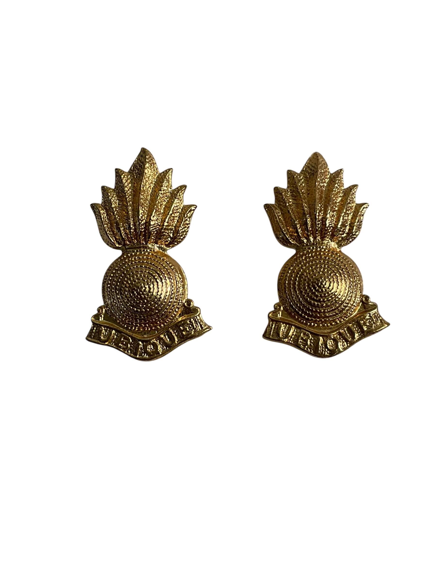 Canadian Forces RCA Artillery Cap Badge and Collars Set Canadian Forces RCA Artillery Cap Badge and Collars Set