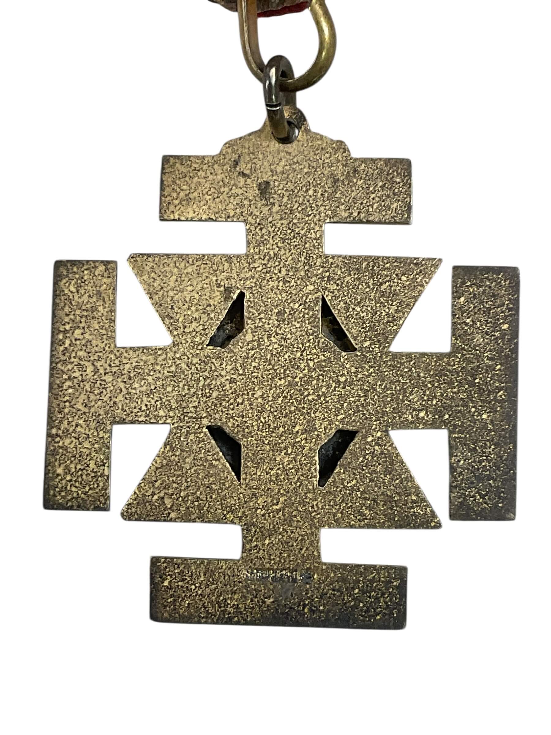 Masonic Order Scottish Rite 32nd Degree Medal With Collar Full Size Sterling Silver Masonic Order Scottish Rite 32nd Degree Medal With Collar Full Size Sterling Silver