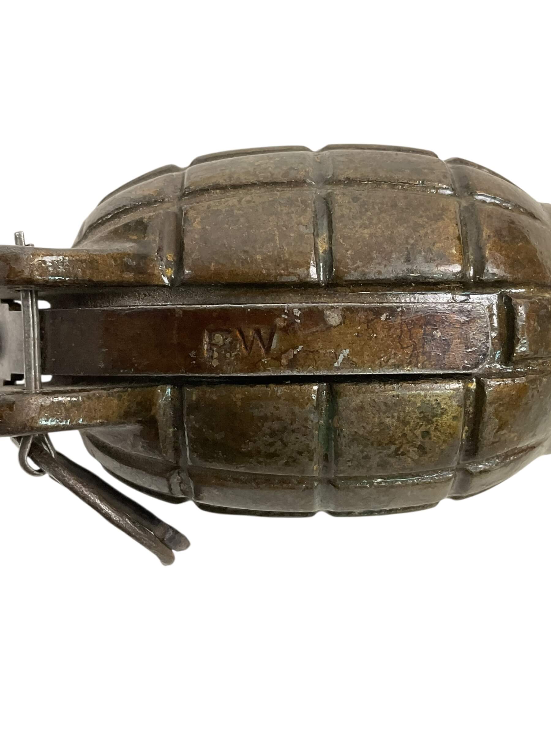 WW2 Canadian RCAF Marked No 36 Mills Grenade INERT WW2 Canadian RCAF Marked No 36 Mills Grenade INERT