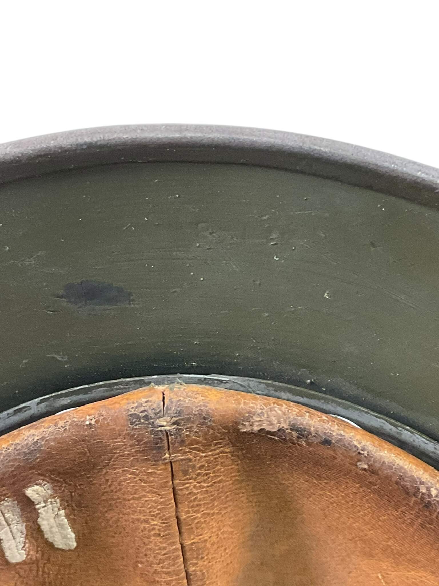 WW2 German Army M40 Steel Helmet ET62 Brush Painted WW2 German Army M40 Steel Helmet ET62 Brush Painted