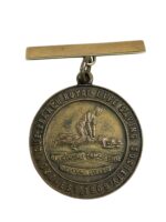 British Royal Lifesaving Society Named J. Black 1919 Medal With 14K Birks Bar