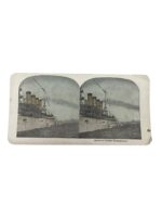US USN Navy Armored Cruiser Pennsylvania Stereograph Card US USN Navy Armored Cruiser Pennsylvania Stereograph Card
