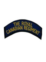WW2 The Royal Canadian Regiment Canvas Shoulder Title Insignia Single