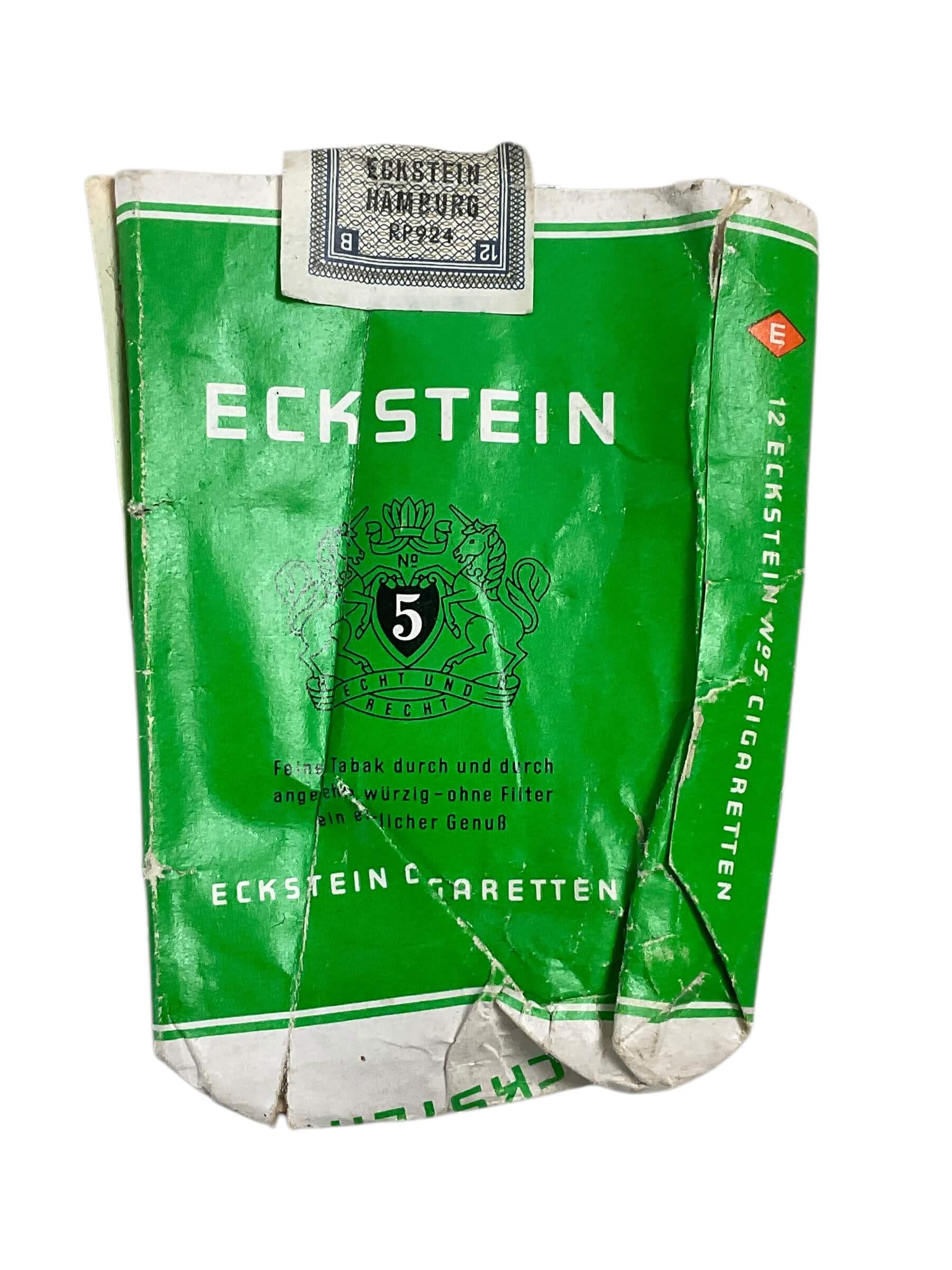 WW2 German Eckstein Cigarette Package EMPTY WW2 German Eckstein Cigarette Package EMPTY