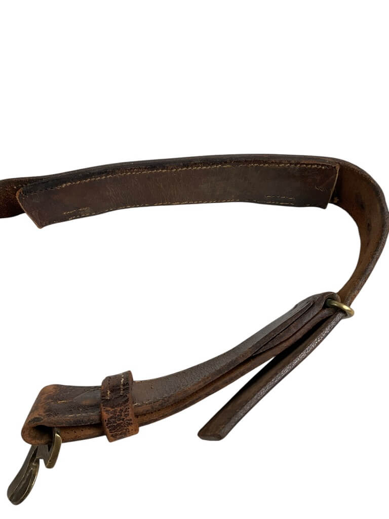 British Army Brown Leather Belt With Buckle British Army Brown Leather Belt With Buckle