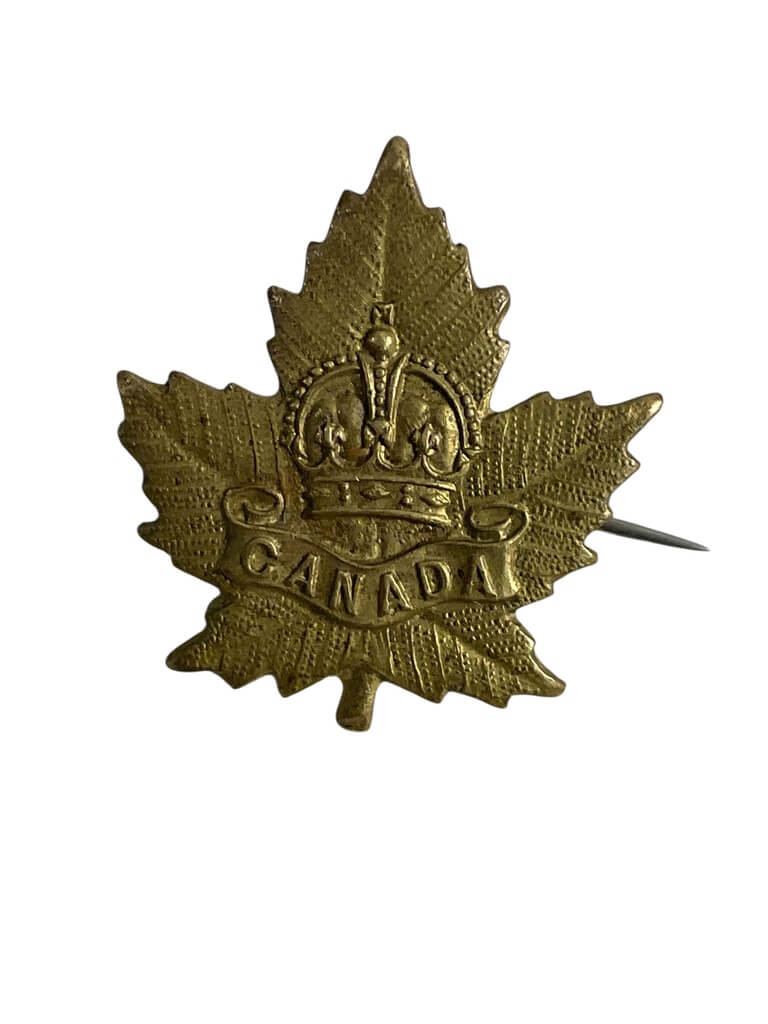 WW1 Canadian CEF General List Collar Insignia Single WW1 Canadian CEF General List Collar Insignia Single
