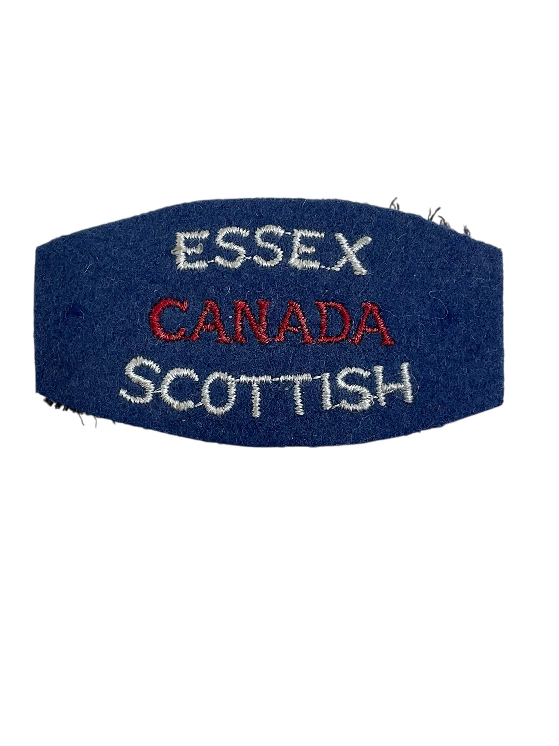 Canadian Essex Scottish Shoulder Title Insignia Single Canadian Essex Scottish Shoulder Title Insignia Single