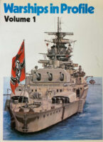 WW2 US British German Warships in Profile Vol 1 Used Hardcover Reference Book