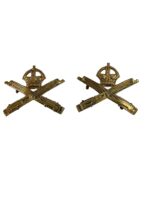 WW1 British BEF Machine Gun Corps Collars Insignia Pair WW1 British BEF Machine Gun Corps Collars Insignia Pair