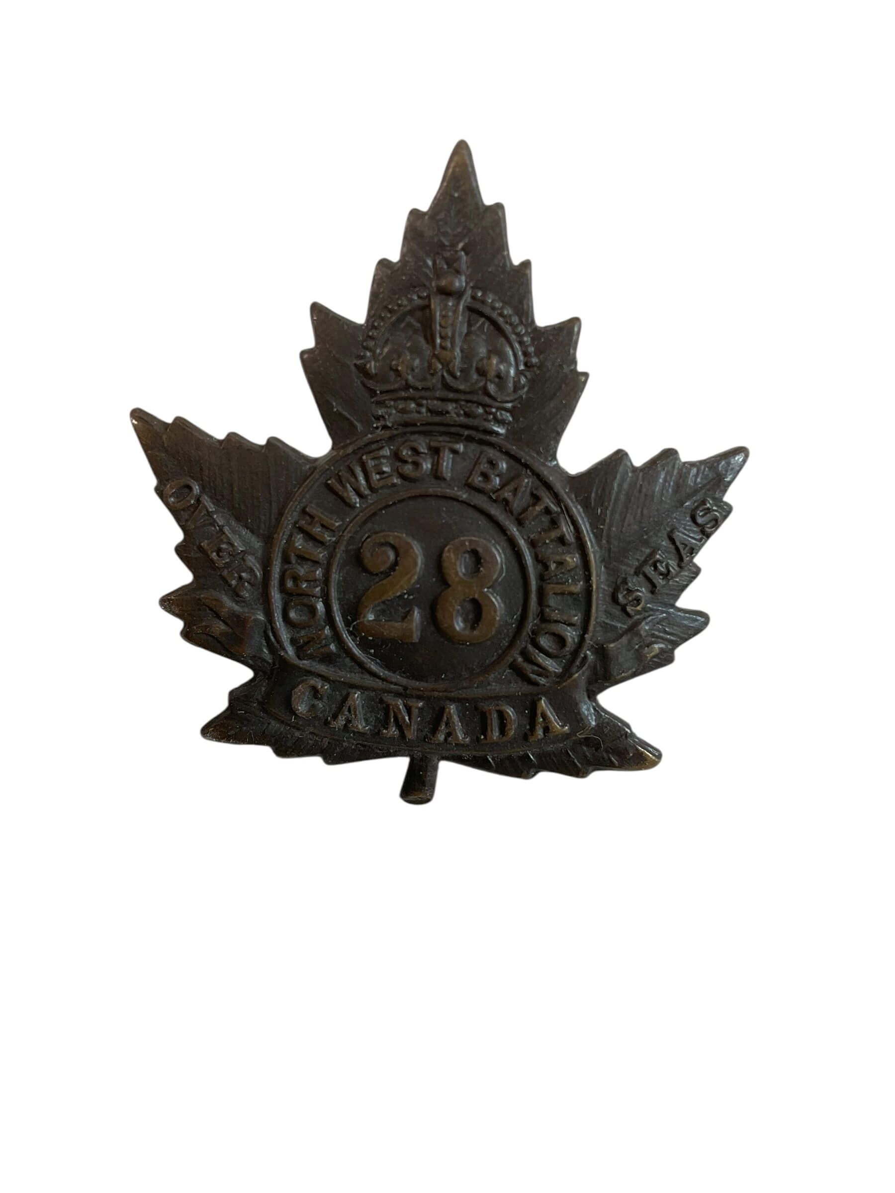 WW1 Canadian CEF 28th Battalion Cap Badge WW1 Canadian CEF 28th Battalion Cap Badge