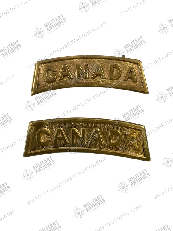Ww1 Canadian Ranks WW1 Canadian CEF CANADA Other Ranks Dated 1916 Shoulder Titles Insignia ...