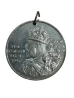 British King Edward the 7th London County Council Punctual Attendance 1904 Named Medal Full Size