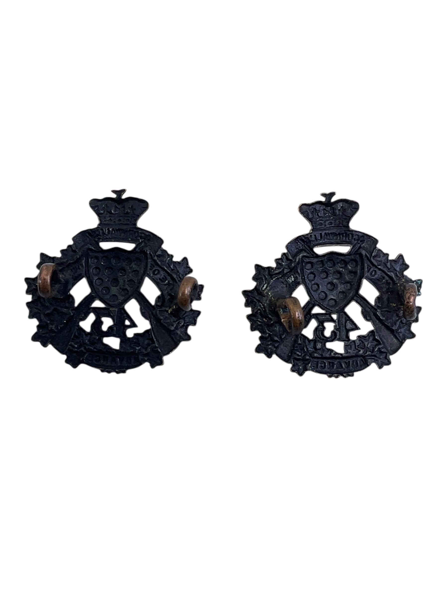 Canadian 43rd Duke of Cornwall's Own Rifles Collars Insignia Pair (2) Canadian 43rd Duke of Cornwall's Own Rifles Collars Insignia Pair (2)
