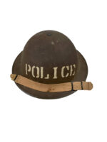 WW2 Canadian Police Helmet Size 7 1/8 Dated 1942 Maker CLC