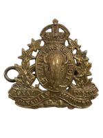WW2 Royal Canadian Mounted Police RCMP Maker Marked Collar Insignia Single