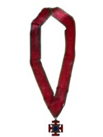 Masonic Order Scottish Rite 32nd Degree Medal With Collar Full Size Sterling Silver Masonic Order Scottish Rite 32nd Degree Medal With Collar Full Size Sterling Silver