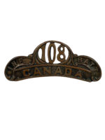 WW1 Canadian CEF 108th Infantry Battalion Shoulder Title Insignia Single WW1 Canadian CEF 108th Infantry Battalion Shoulder Title Insignia Single