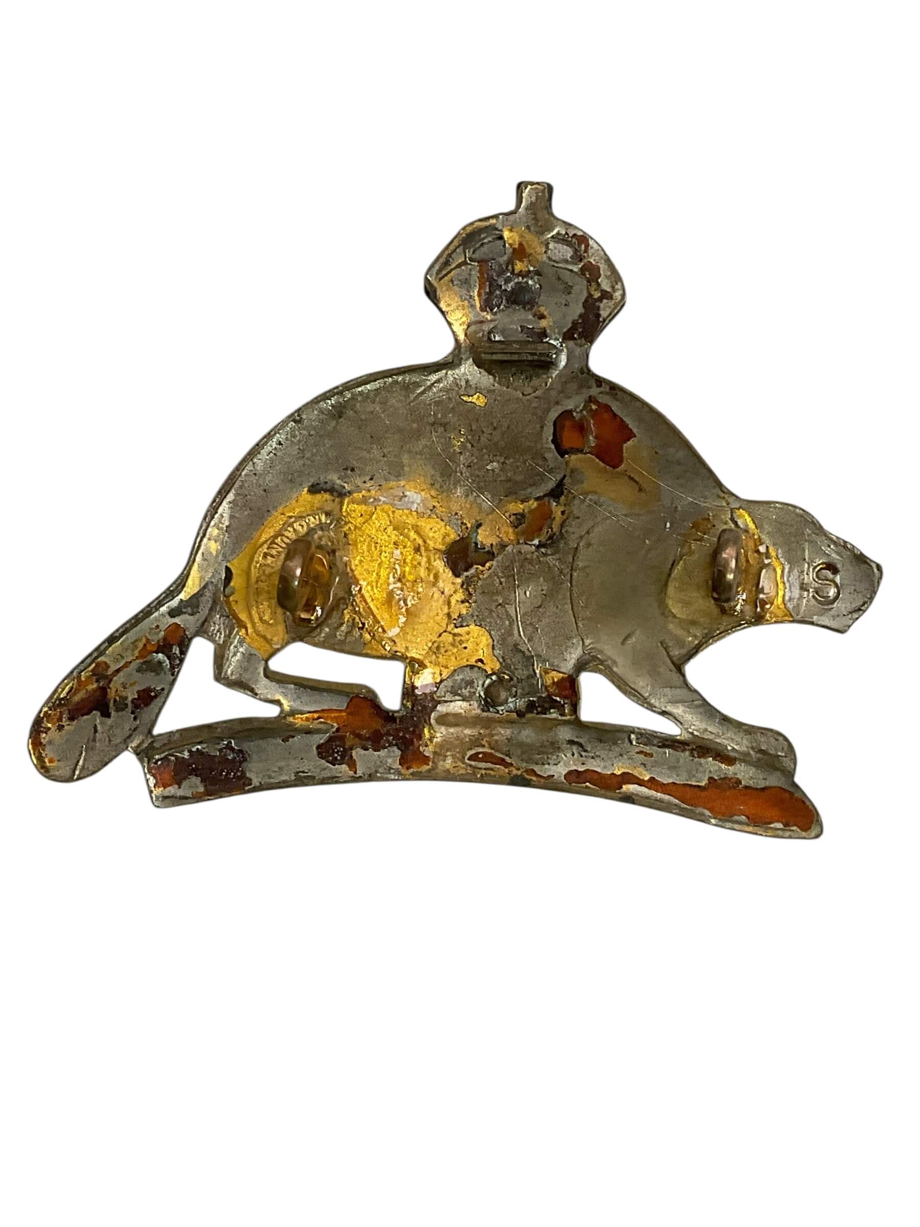 WW1 Canadian CEF Royal 22nd Regiment Vandoos Officers Cap Badge WW1 Canadian CEF Royal 22nd Regiment Vandoos Officers Cap Badge