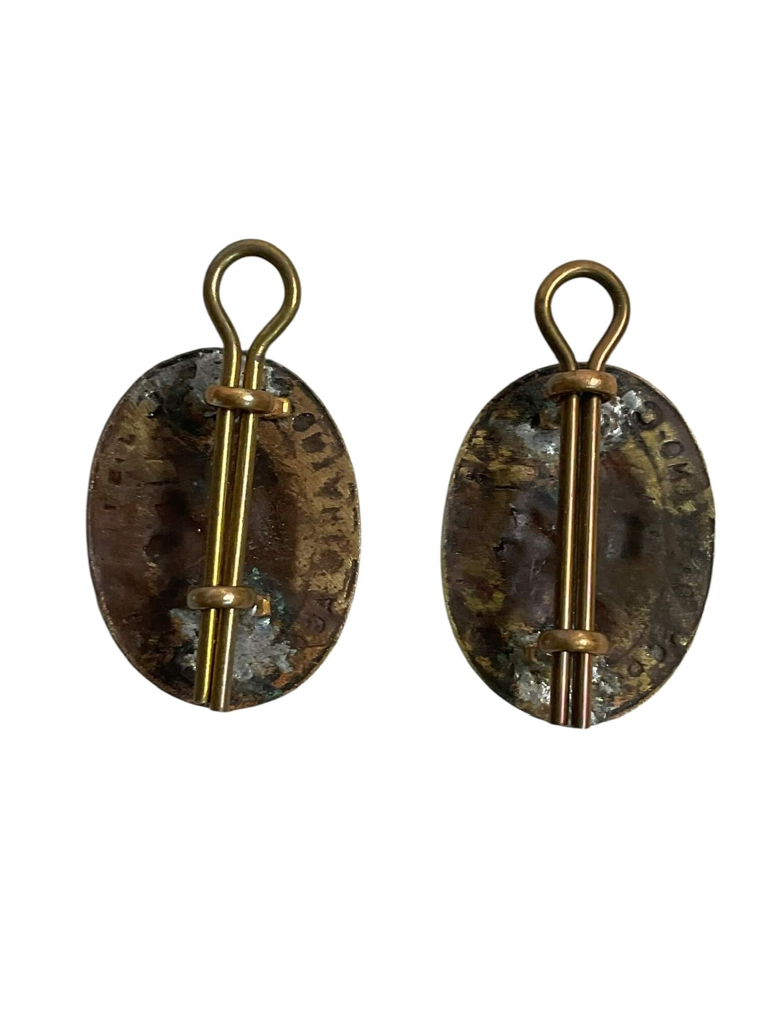 WW1 Canadian CEF Ontario Agriculture College COTC Collars Insignia Pair WW1 Canadian CEF Ontario Agriculture College COTC Collars Insignia Pair