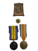 WW1 Canadian CEF Medal Group Pair With Service at the Front Pin 3031712 H.A. Clark 4th Battalion
