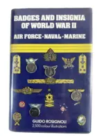 WW2 US British German Badges and Insignia of World War 2 Air Force Naval Marine Used Hardcover Reference Book