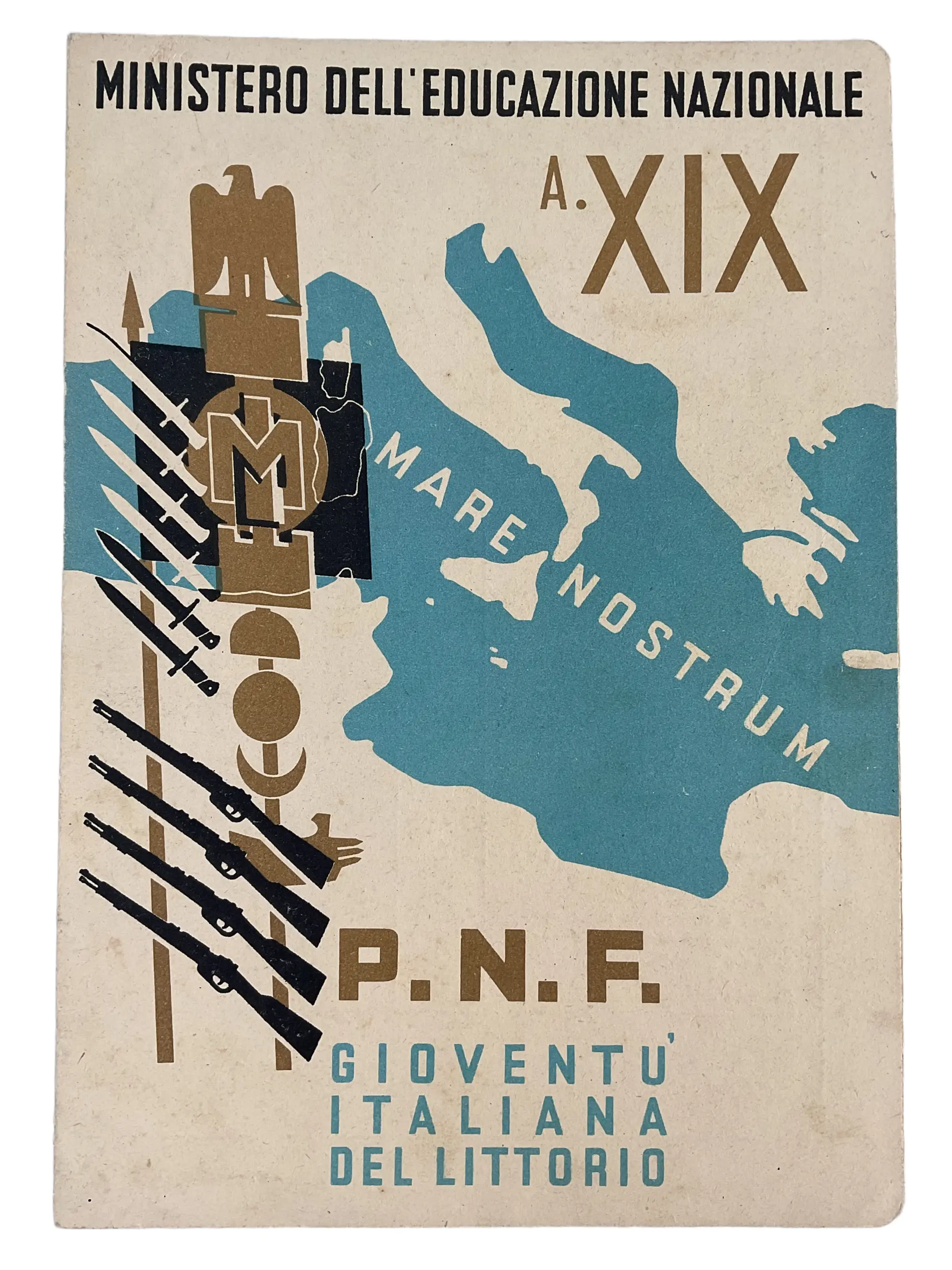 WW2 Italian GIL National Education Report No A. 19 WW2 Italian GIL National Education Report No A. 19