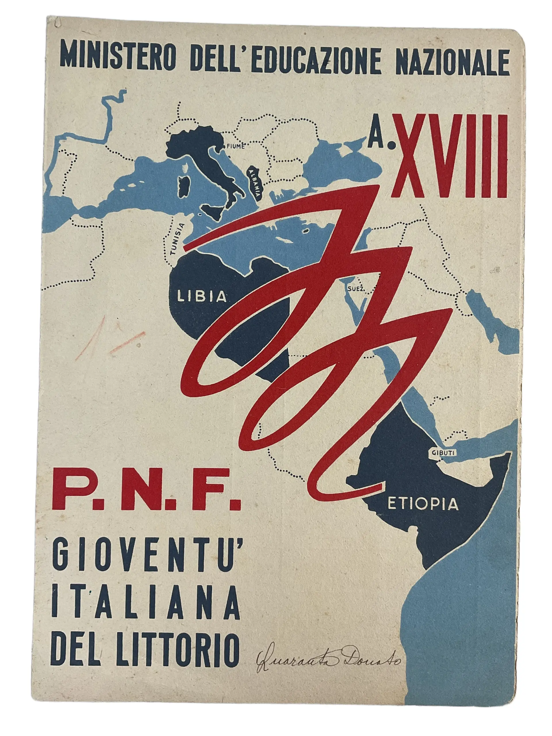 WW2 Italian GIL National Education Report No A. 18 WW2 Italian GIL National Education Report No A. 18