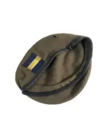 British Army Khaki Beret With Princess of Wales Royal Regiment Patch Size 7 1/8