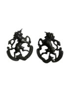 WW2 Canadian Governor General's Horse Guards Officers OSD Collars Insignia Pair