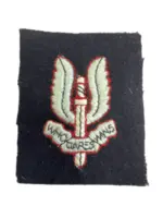 British Special Air Service SAS Cloth Cap Badge