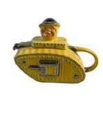 WW1 British BEF Tank Teapot Patriotic Homefront WW1 British BEF Tank Teapot Patriotic Homefront