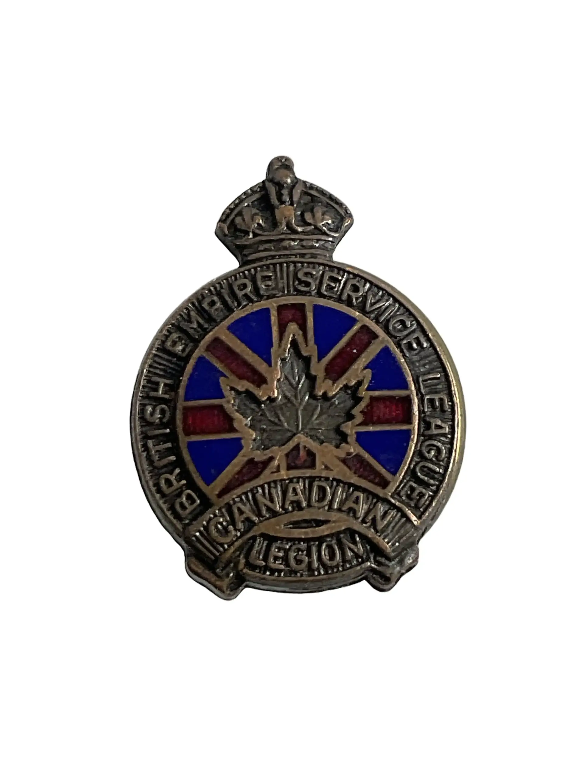 WW2 British Empire Service League Canadian Legion Lapel Badge WW2 British Empire Service League Canadian Legion Lapel Badge