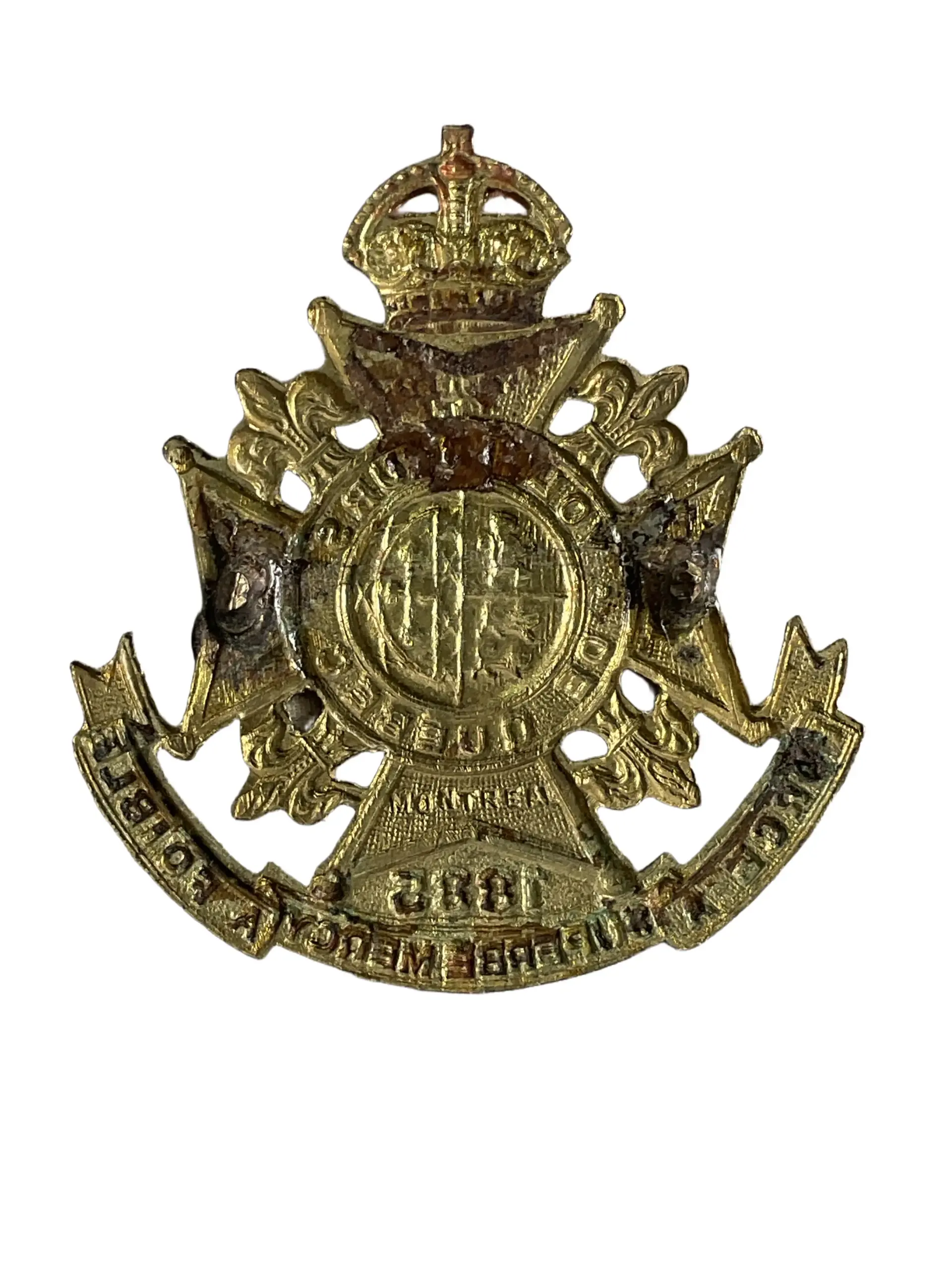 WW2 Canadian Voltigeurs De Quebec Cap Badge WW2 Canadian Voltigeurs De Quebec Cap Badge