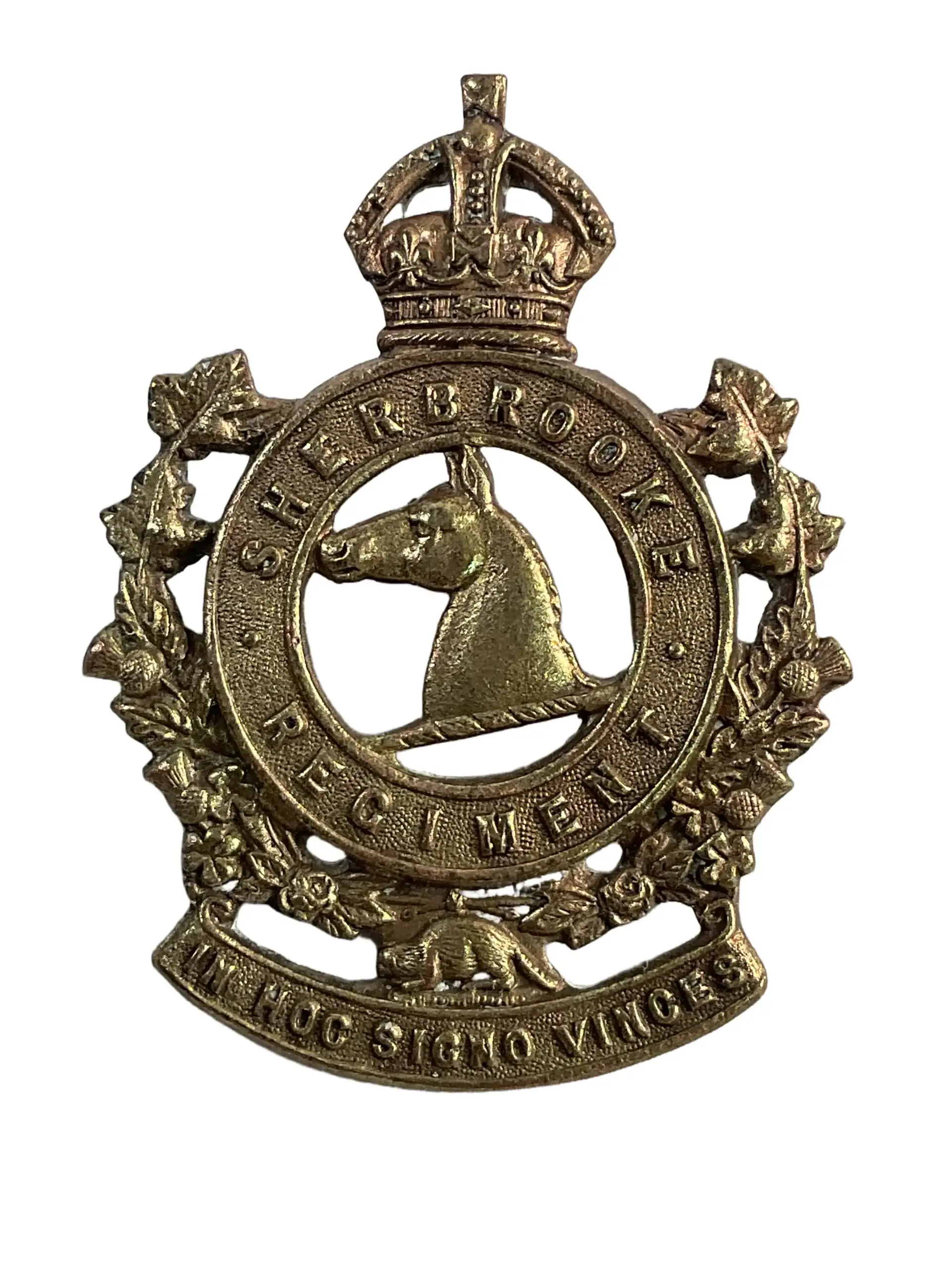 WW2 Canadian Sherbrooke Regiment Cap Badge WW2 Canadian Sherbrooke Regiment Cap Badge