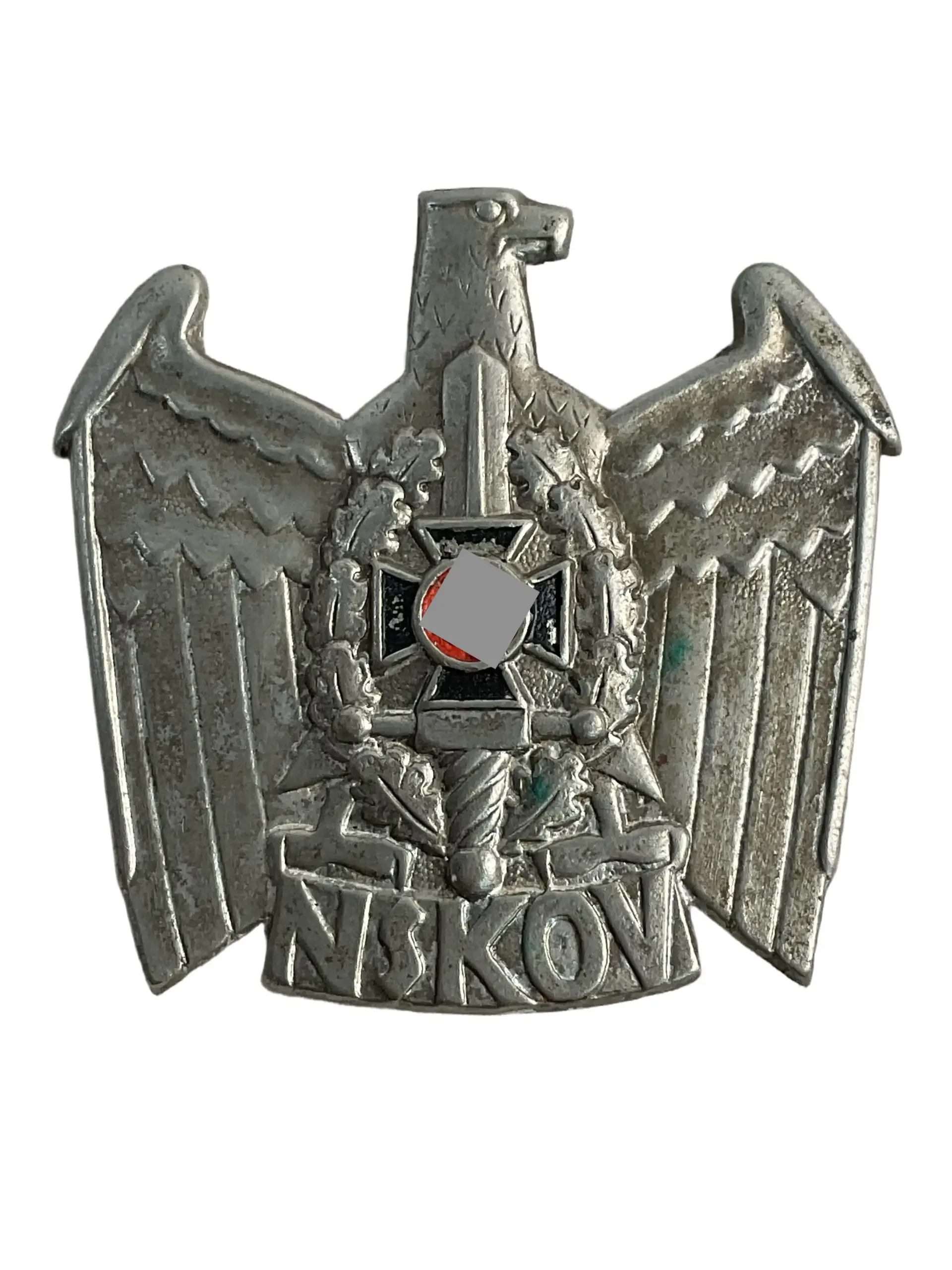 WW2 German Veterans Organization NSKOV Cap Badge WW2 German Veterans Organization NSKOV Cap Badge