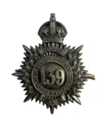 WW1 Canadian CEF 139th Battalion Cap Badge WW1 Canadian CEF 139th Battalion Cap Badge