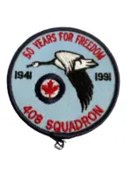 Canadian RCAF 408 Squadron 50th Anniversary Patch Crest Vintage