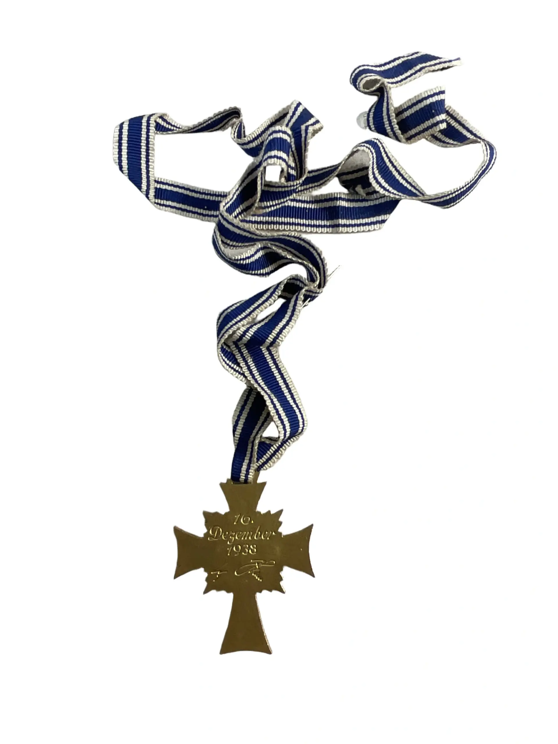 WW2 German Mothers Cross In Gold WW2 German Mothers Cross In Gold