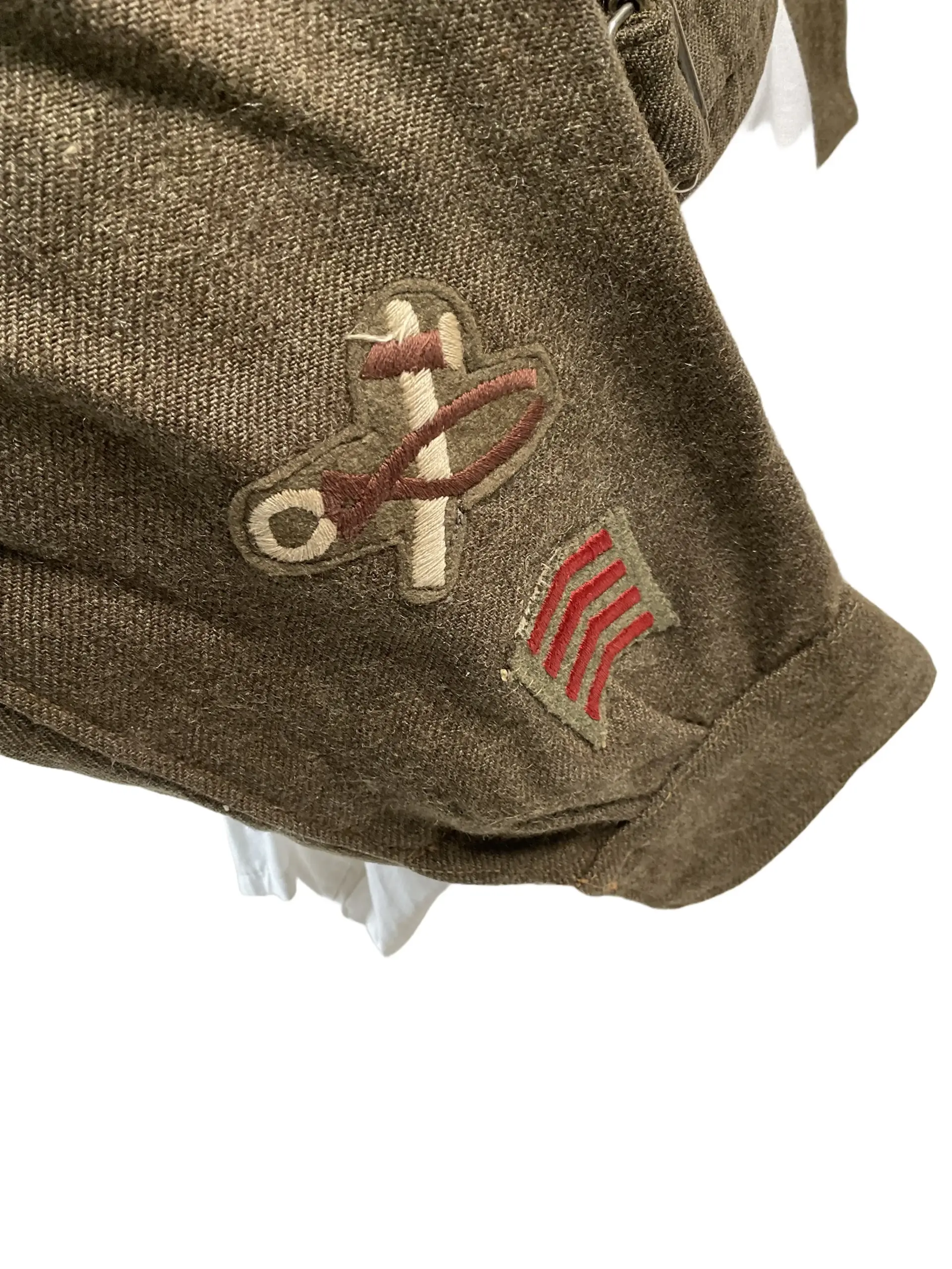 WW2 Canadian RCEME 1st Armoured Division Battledress Jacket Named WW2 Canadian RCEME 1st Armoured Division Battledress Jacket Named