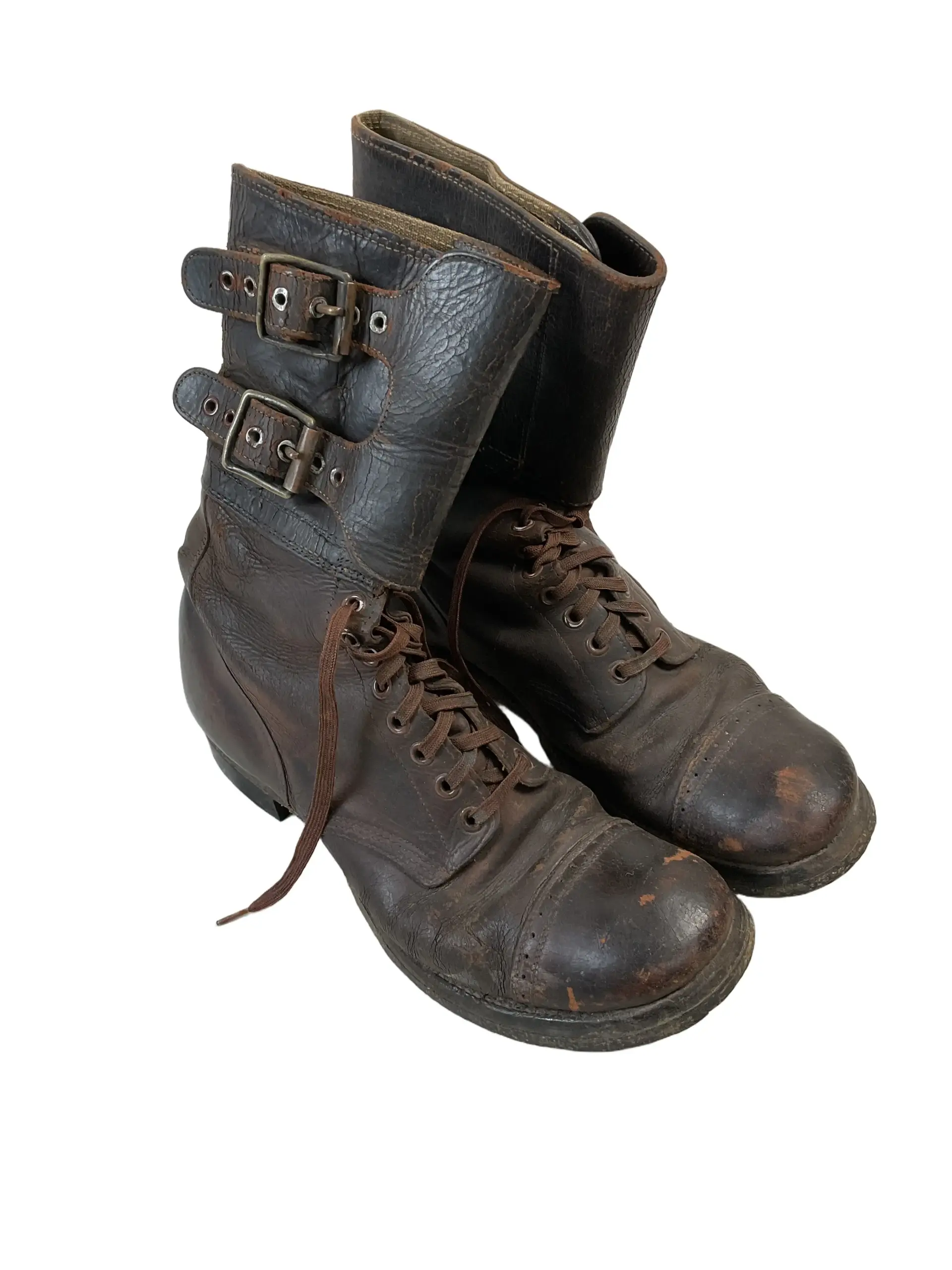 WW2 US Army Double Buckle Combat Boots Size 8 WW2 US Army Double Buckle Combat Boots Size 8