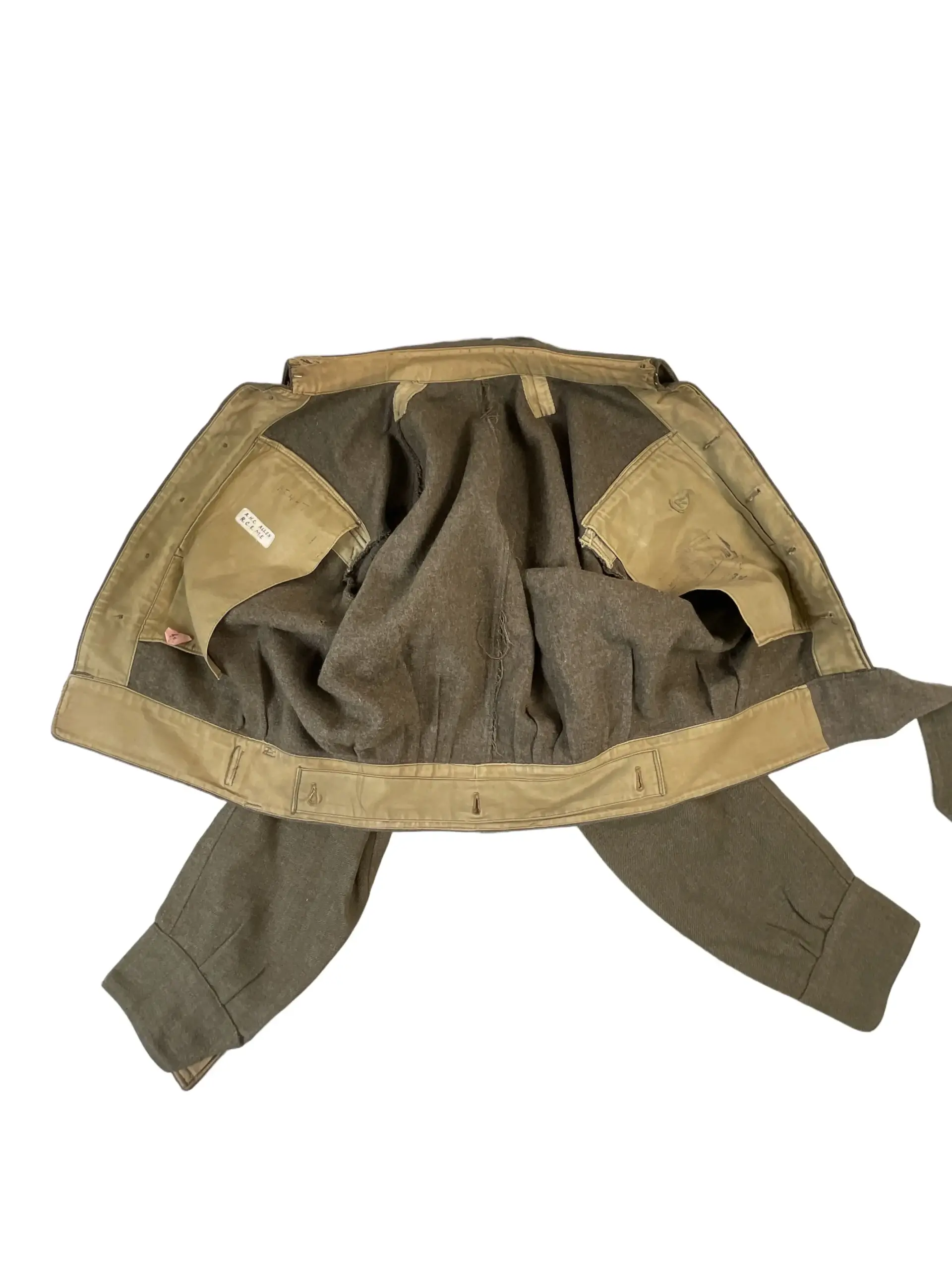 WW2 Canadian RCEME Officers Named Battledress Jacket WW2 Canadian RCEME Officers Named Battledress Jacket