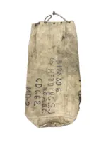 WW2 Canadian RCASC Named White Duffle Bag 32" X 17"
